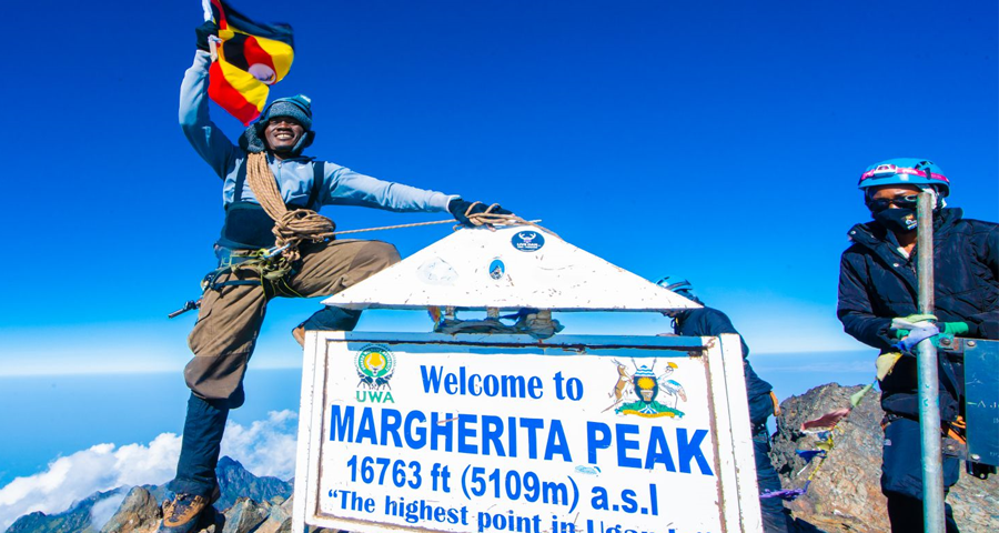 Margherita Peak Hiking Suspended on Mt. Rwenzori