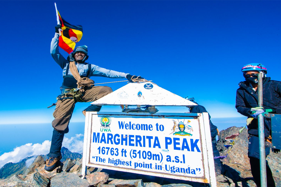 Margherita Peak Hiking Suspended on Mt. Rwenzori